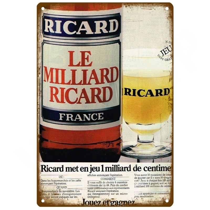 Affiche Ricard Vintage - Milliard