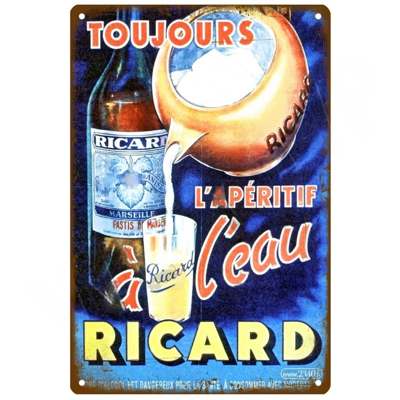 Affiche Ricard Vintage - Apéritif