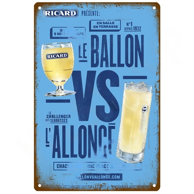 Affiche Ricard Vintage - Ballon