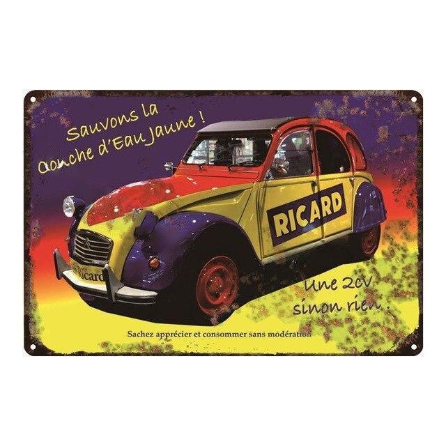 Affiche Ricard Vintage - 2CV