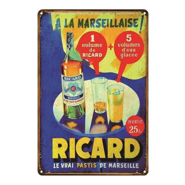 Affiche Ricard Vintage - Marseillaise 2